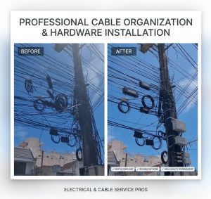 CABLE ORGANIZTION AND HARDWARE INSTALLATION